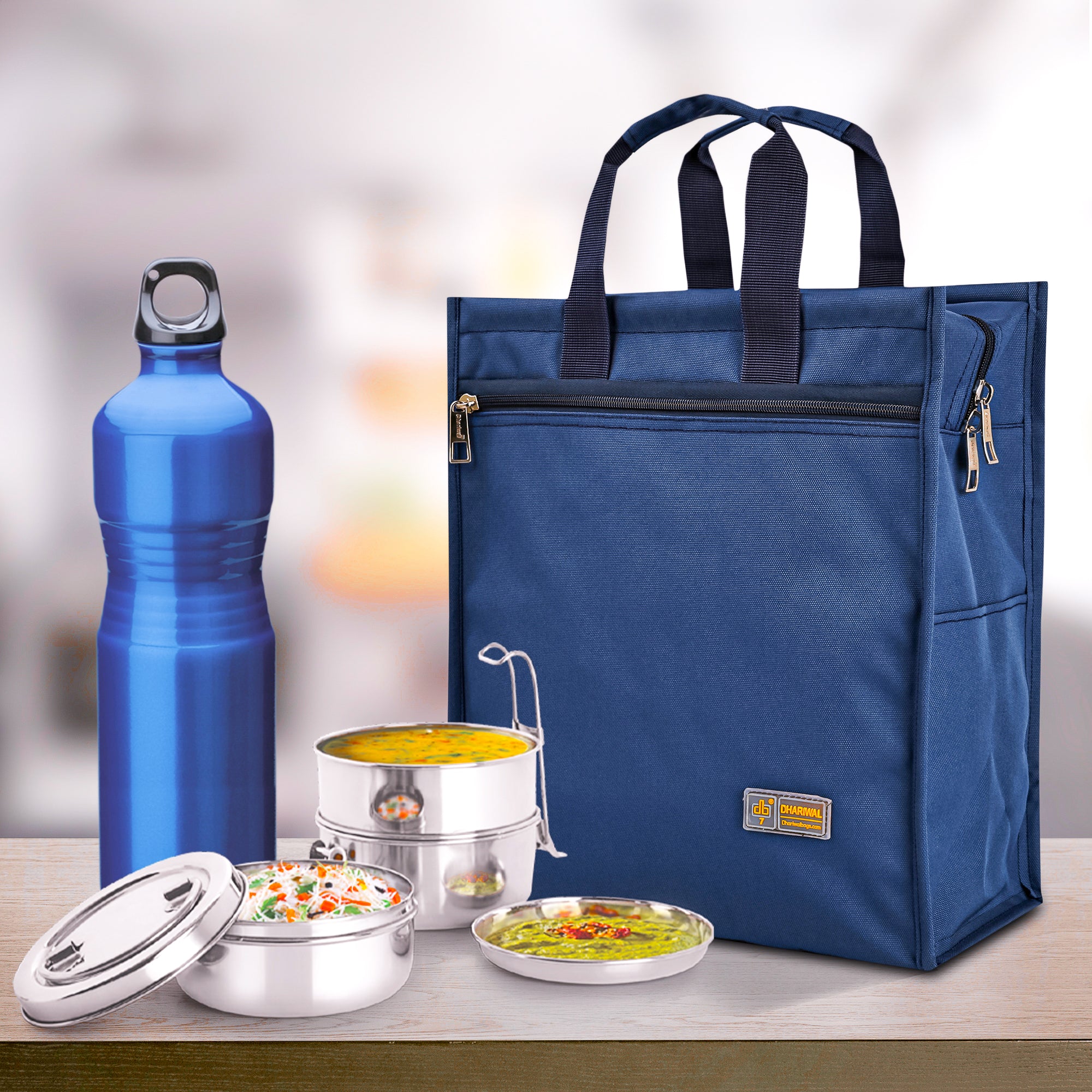 Buy Levl Upp Travel Lunch Tiffin Bag for Men Women Unisex Kids Office  College Picnic & School Waterproof Lunch Bag (Multicolor, Light Blue, 8 L)  Online at Best Prices in India - JioMart.