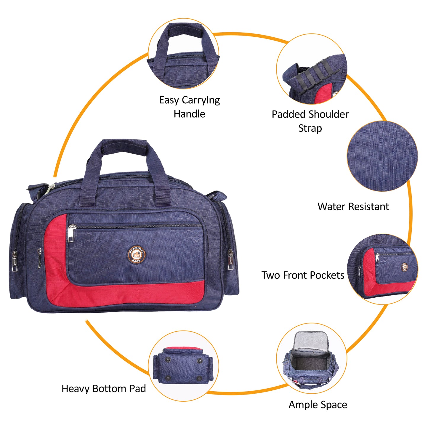 Handy Traveling Bag D Design 900 X 900 मैटी 61cm x 30cm x 28 cm TRB-501