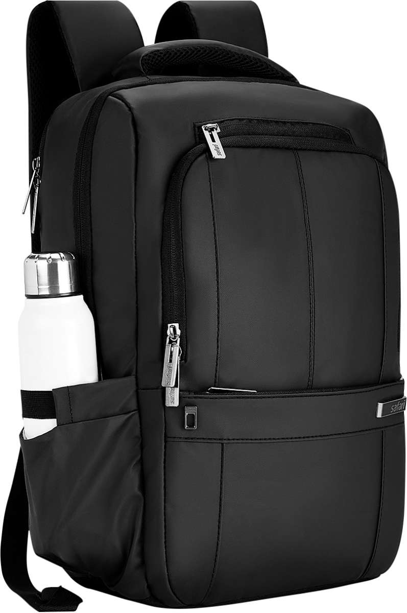 Safari Form Plus 3 Formal Laptop Compatible Backpack (Black)