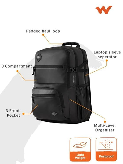 Wildcraft Evo Laptop Backpack 45 L (12962) (Coated: black)