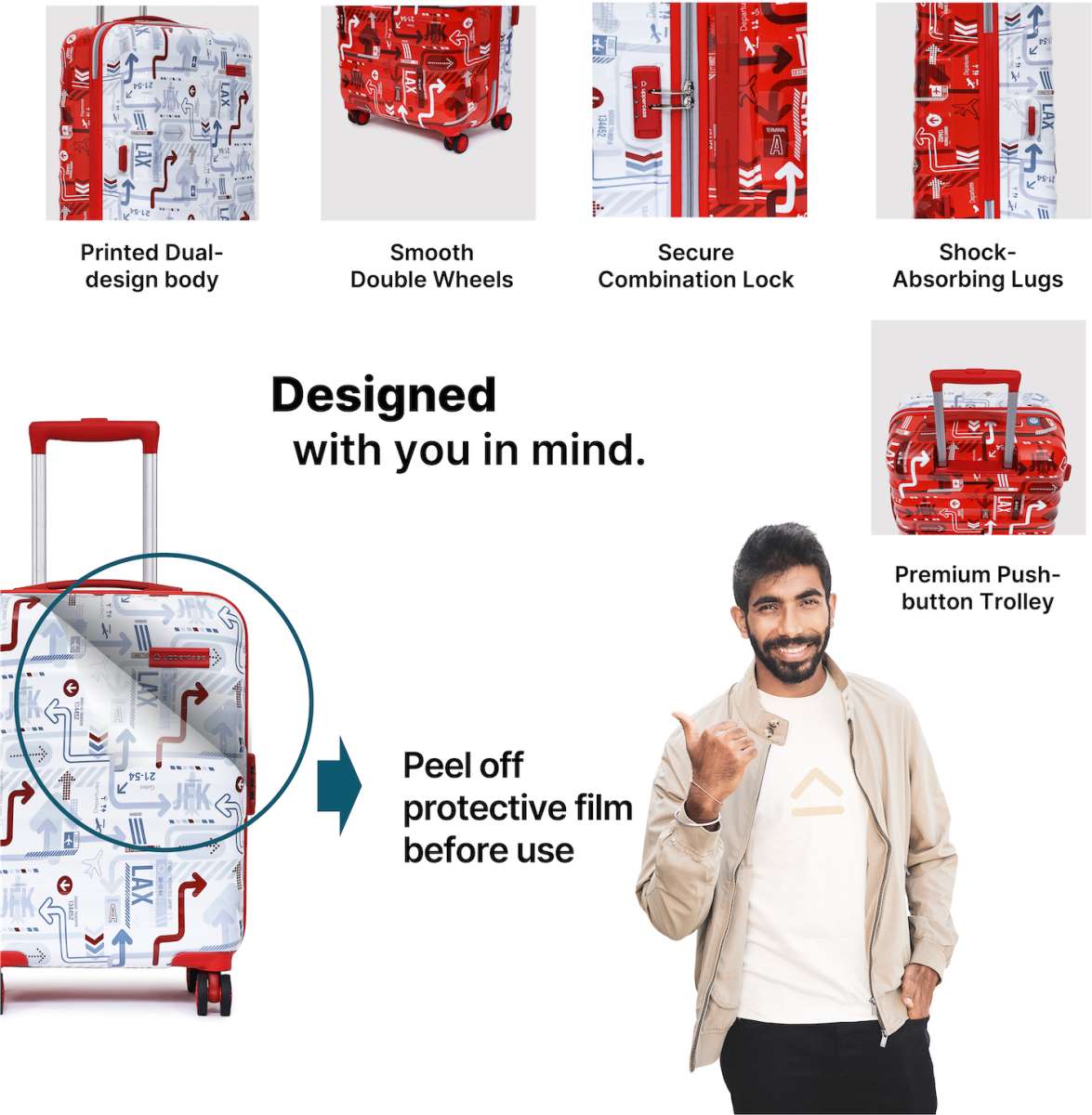 uppercase JFK Plus TSA Lock, Hard Trolley