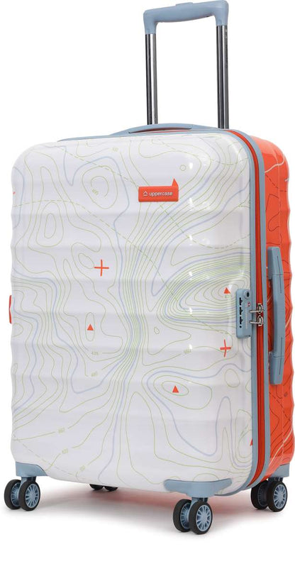 uppercase Topo Cabin n Check-in TSA Lock Hard Trolley Orange n White