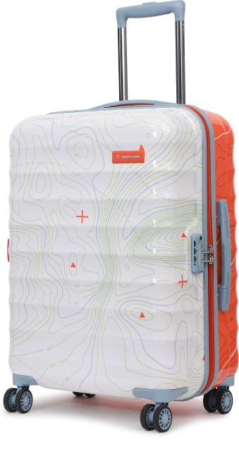 uppercase Topo Cabin n Check-in TSA Lock Hard Trolley Orange n White