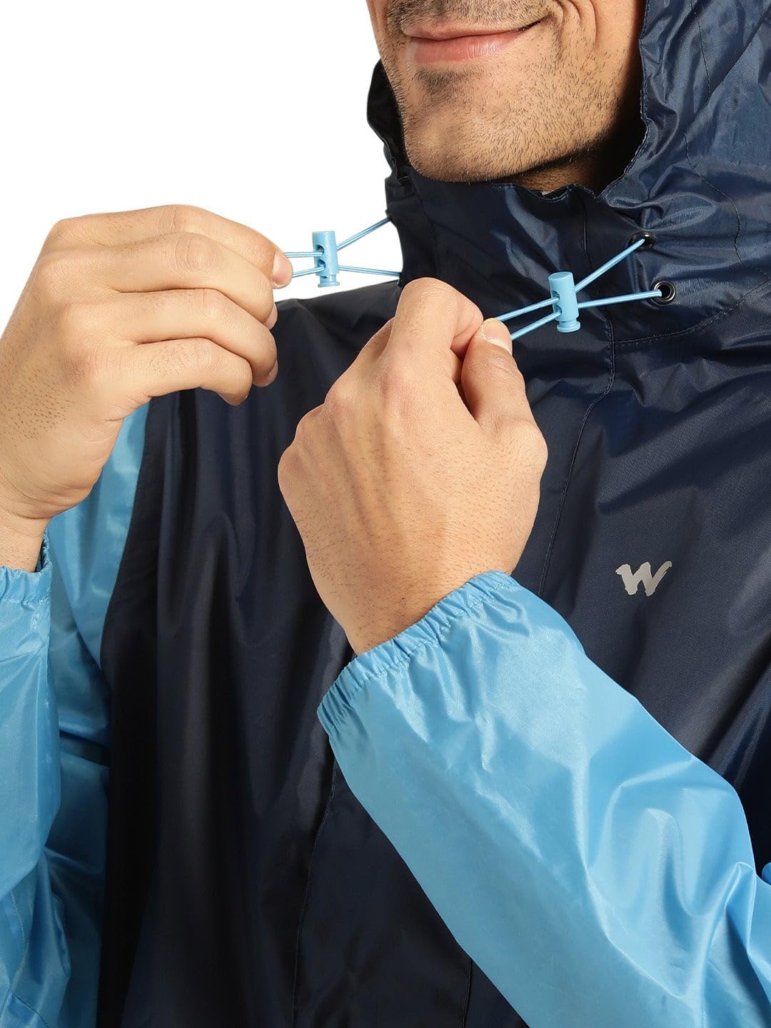 Buy Men HYPADRY™ Color Block Waterproof Rain Pro Jacket Grey Black Online |  Wildcraft