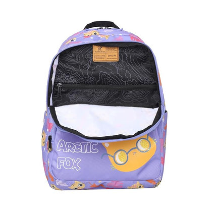 Arctic Fox Wink Kitty Black 21 Liters School Backpack for Boys and Girls