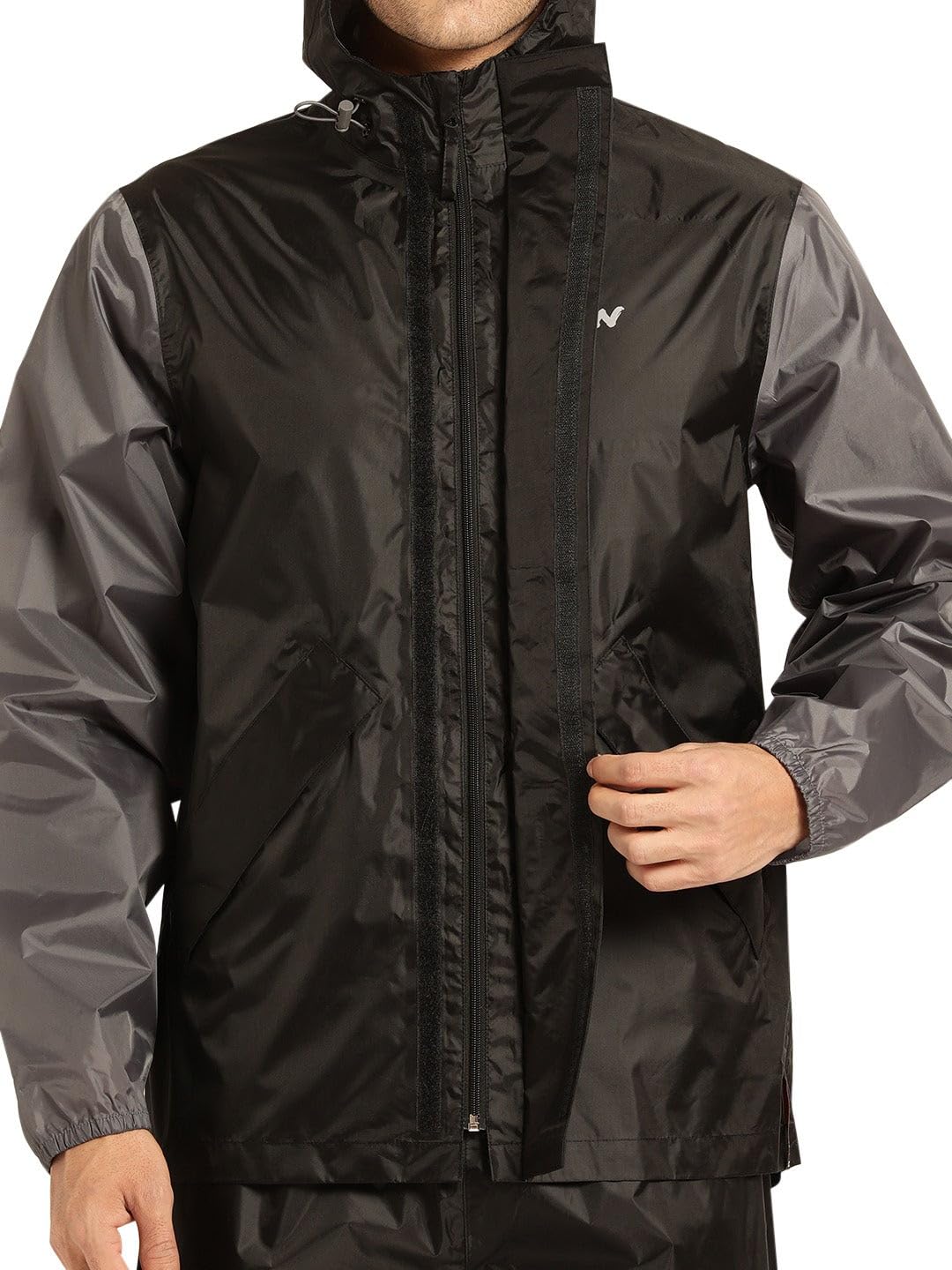 Buy Men HYPADRY™ Waterproof Rain Jacket Suit Black Online | Wildcraft