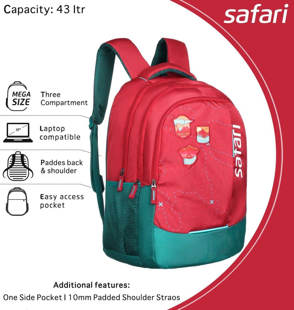 SAFARI trio12 37 L Backpack