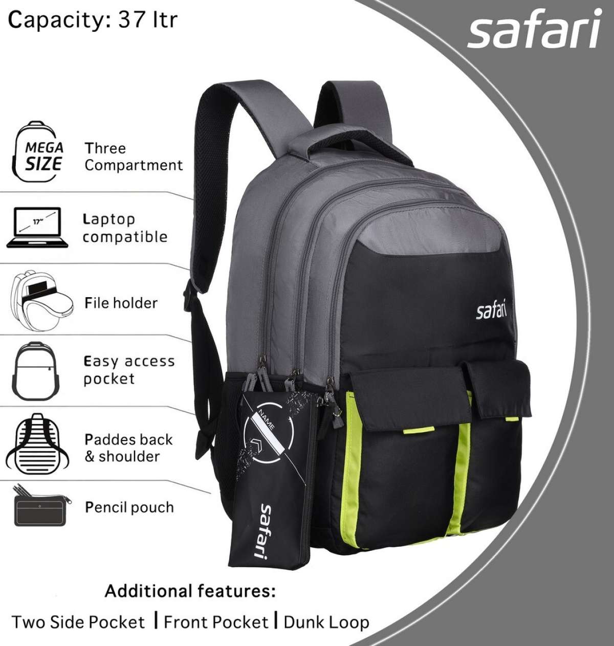 SAFARI wing12 37 L Backpack