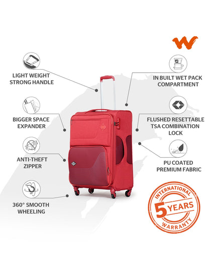 Wildcraft Rigel Plus Soft Trolley Suitcase (12435)