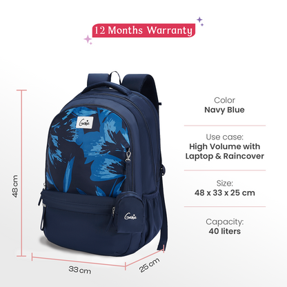 Aria 40L Laptop Backpack With Raincover