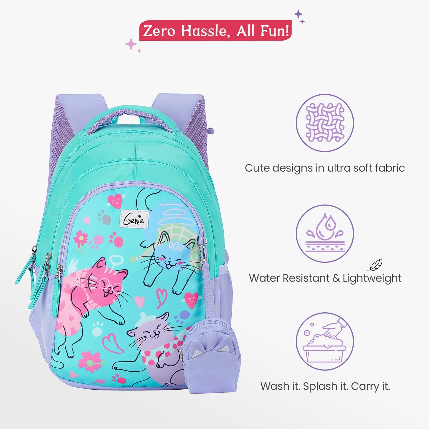 Purrfect Small Backpack for Kids