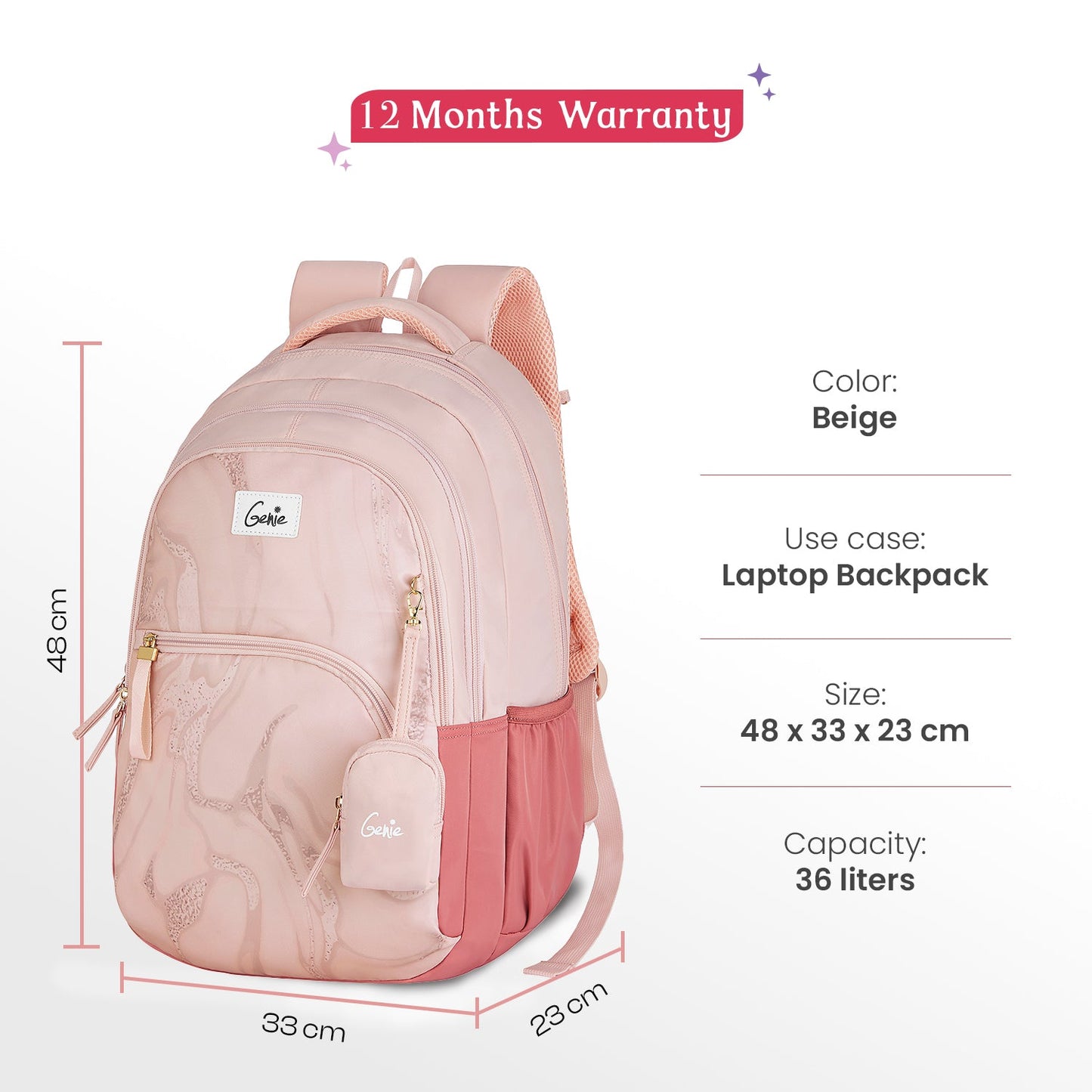 Genie Valyria 36L Laptop Backpack