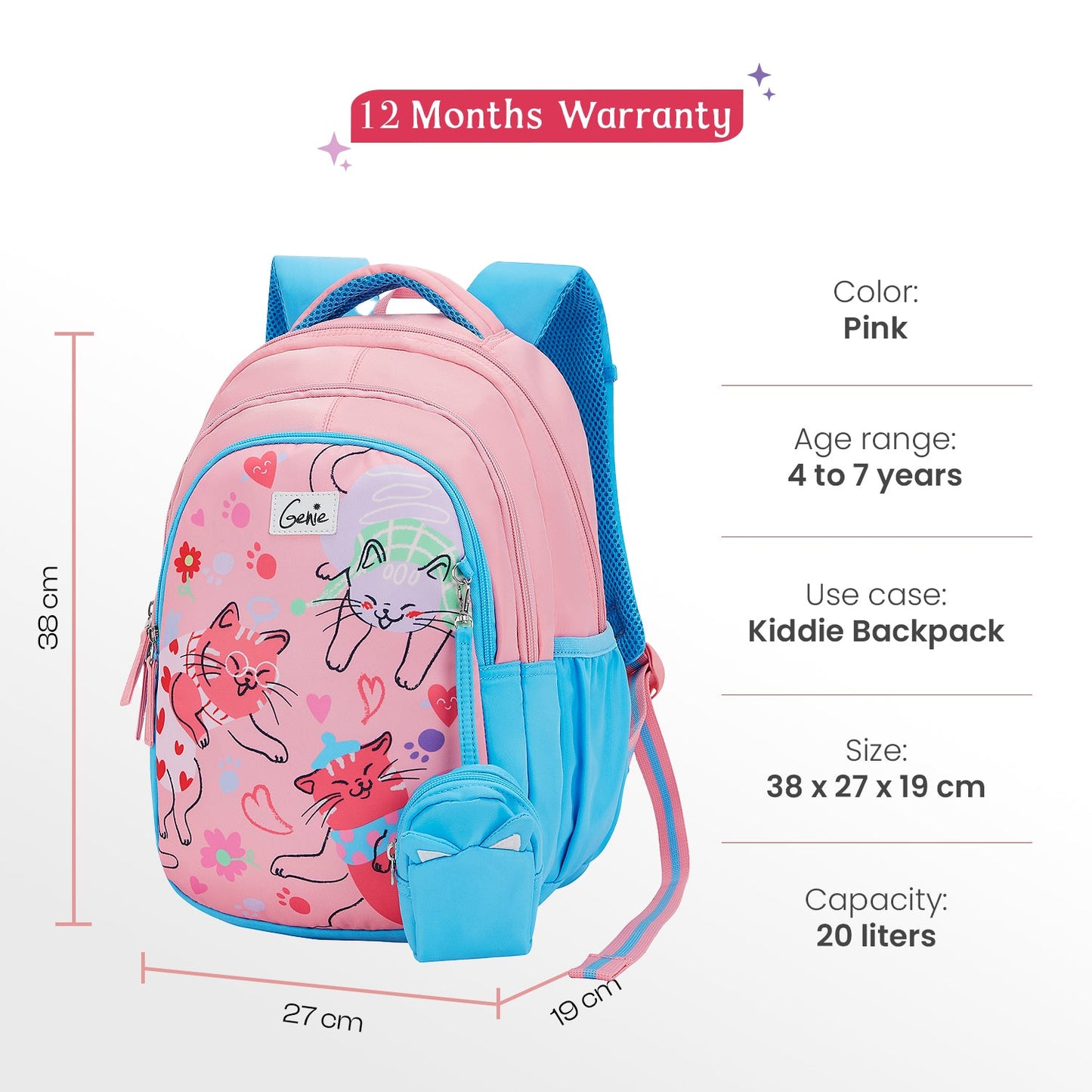 Purrfect Small Backpack for Kids