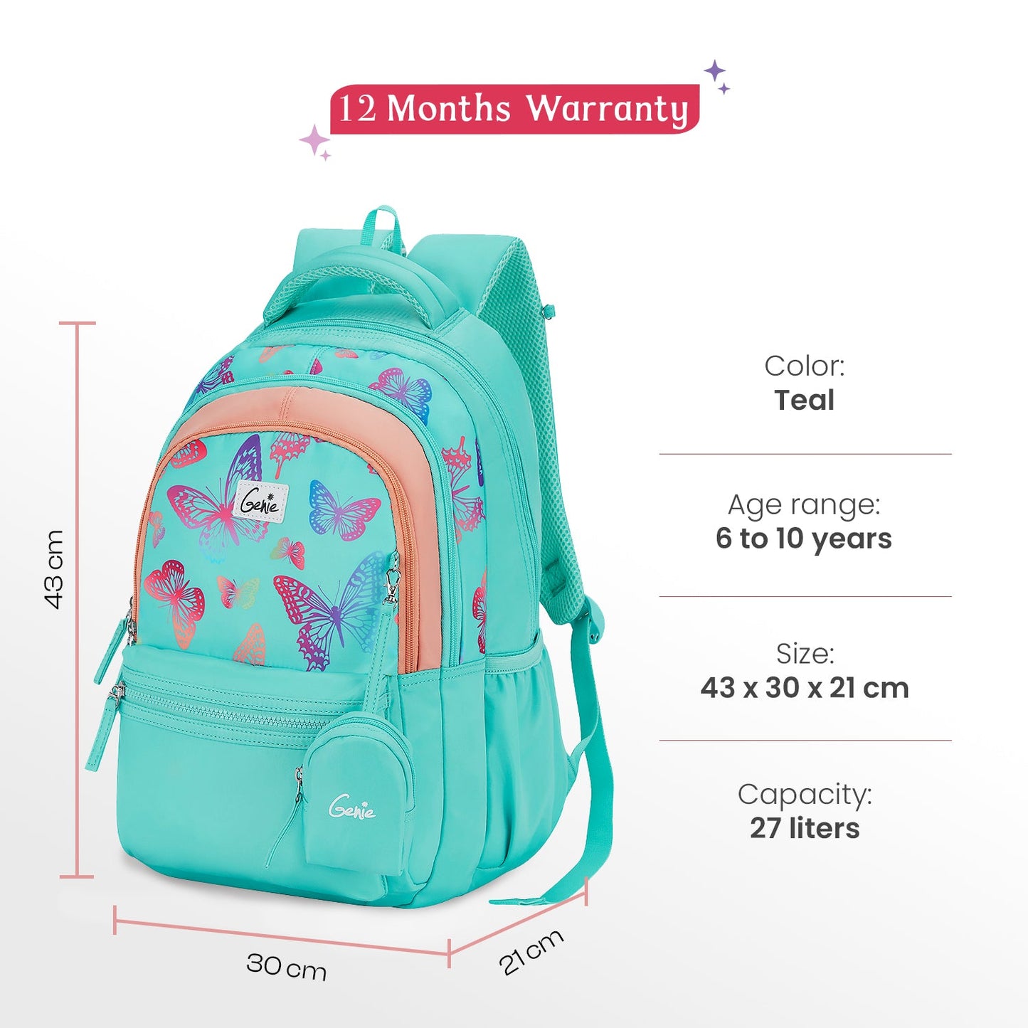 Nectar 27L School Backpack