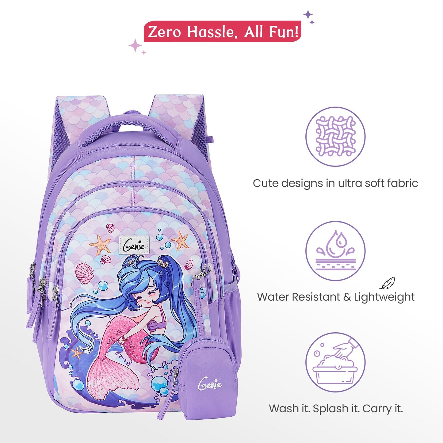 Mermaid Small Backpack for Kids