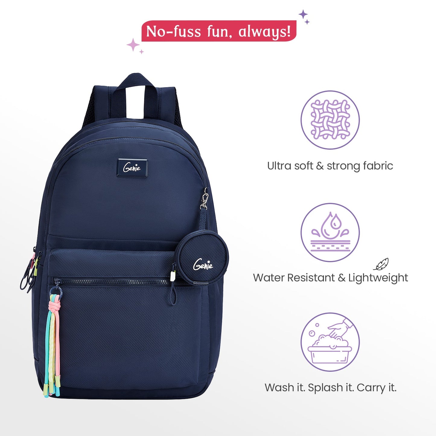 Sleek 28L Laptop Backpack With Raincover