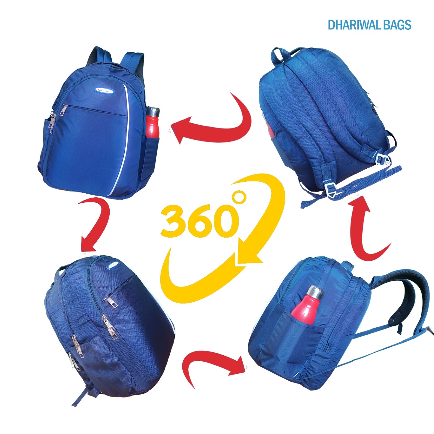 Dhariwal 30L Water Resistant Dual Compartment Backpack BP-206