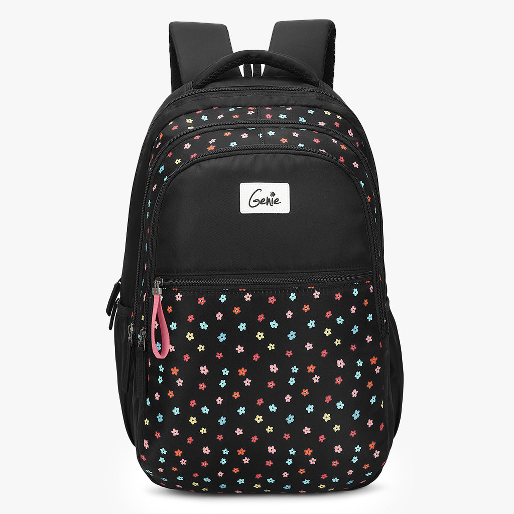 Buy Genie Hailey 36L Black Laptop Backpack With Raincover