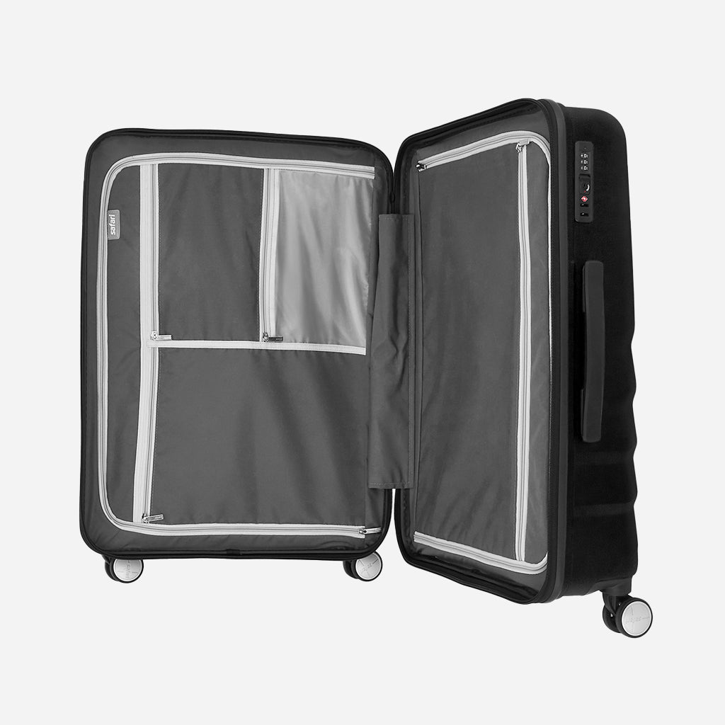 Medium Check-in Suitcase (66 cm) - EXPLORE 65 4W PRINTED - Grey Price in  India, Full Specifications & Offers | DTashion.com