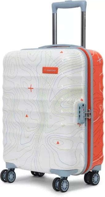 uppercase Topo Cabin n Check-in TSA Lock Hard Trolley Orange n White