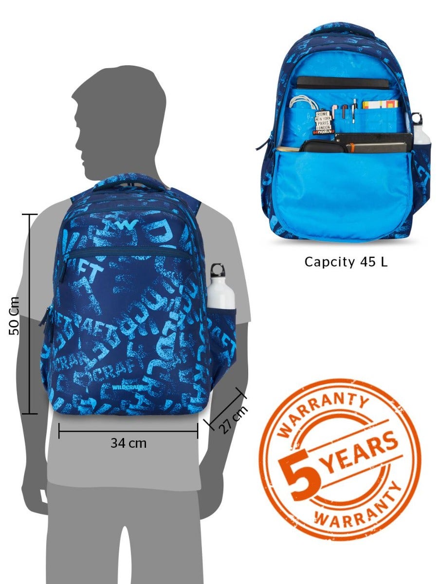 Wildcraft blue sales casual backpack